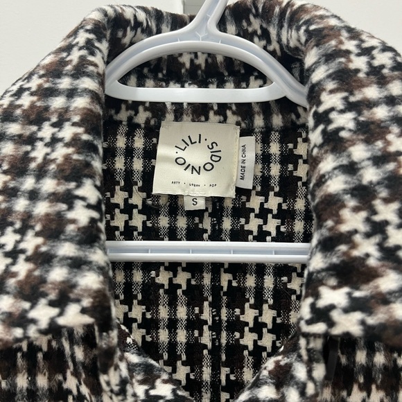 Lili Sidonio | Houndstooth Shirt-Jacket - Picture 3 of 6